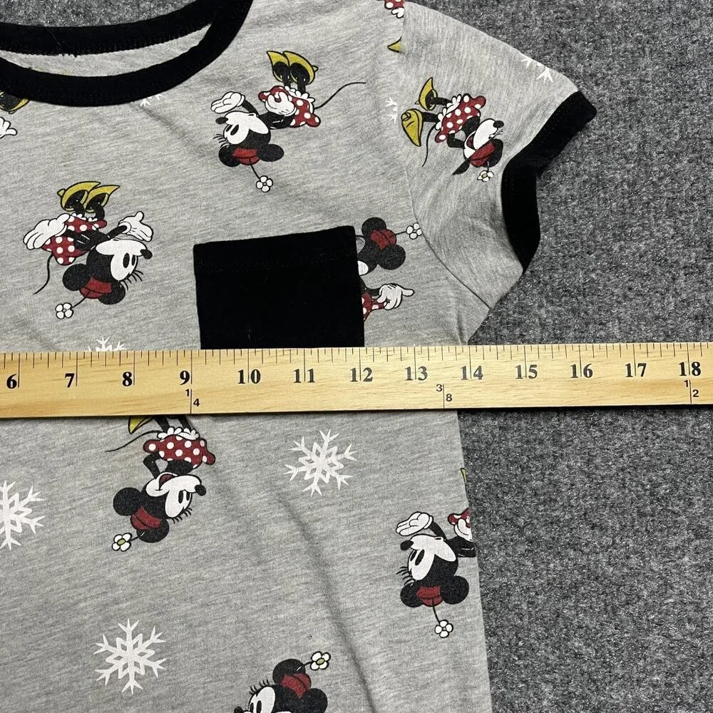 Girls Disney Minnie Mouse Short Sleeve Shirt Size M 10/12 - Picture 5 of 6